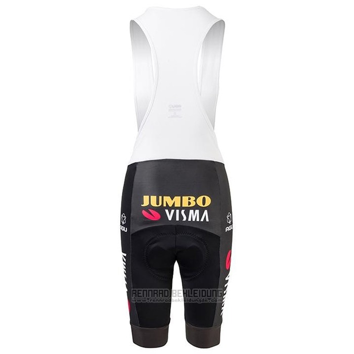 2021 Fahrradbekleidung Frau Jumbo Visma Shwarz Gelb Trikot Kurzarm und Tragerhose - zum Schließen ins Bild klicken